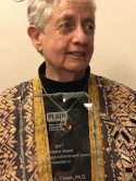 Annetta Cheek receiving the Mowat Award