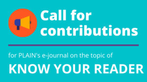 Call for contributions - Know your reader